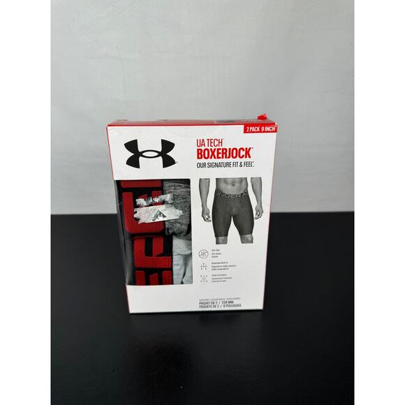 Under Armour UA Tech BoxerJock 9 Inch Inseam NEW 2 pack Underwear XS Men… - Picture 1 of 4